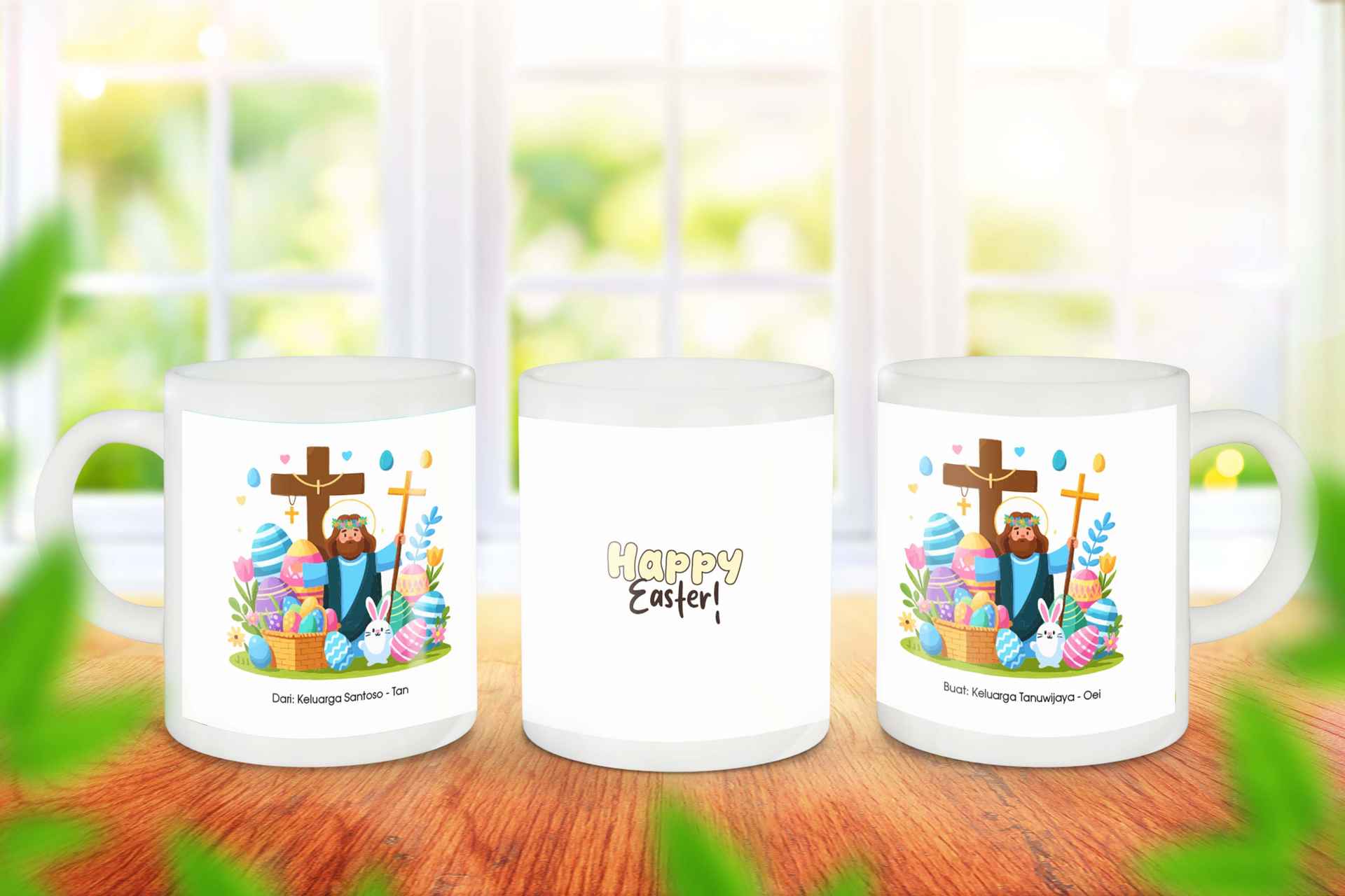 Mug Paskah Tuhan Yesus dan Telur Paskah - Image 1
