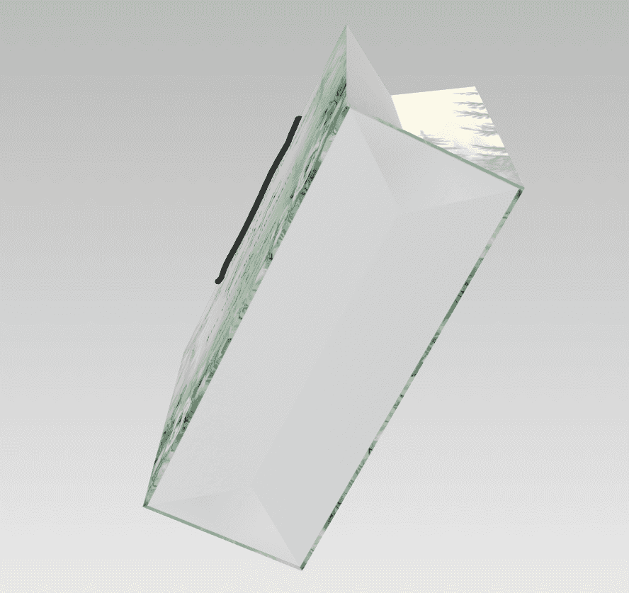 Wedding Gift Paper Bag Bridesmaid Invitation Elegant Green Floral - Image 5