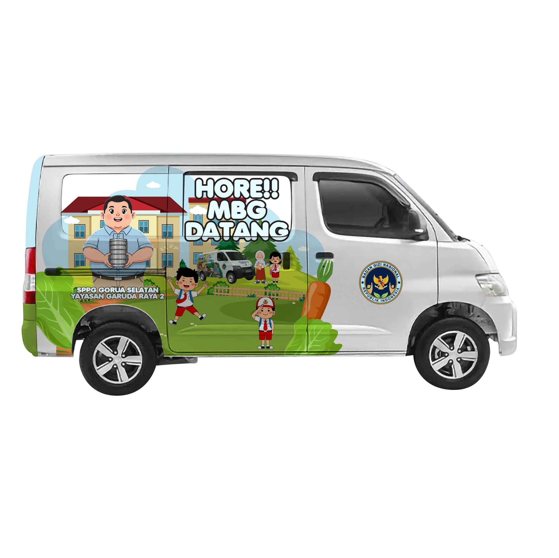 Branding Sticker MBG Mobil Minibus GrandMax - Image 2