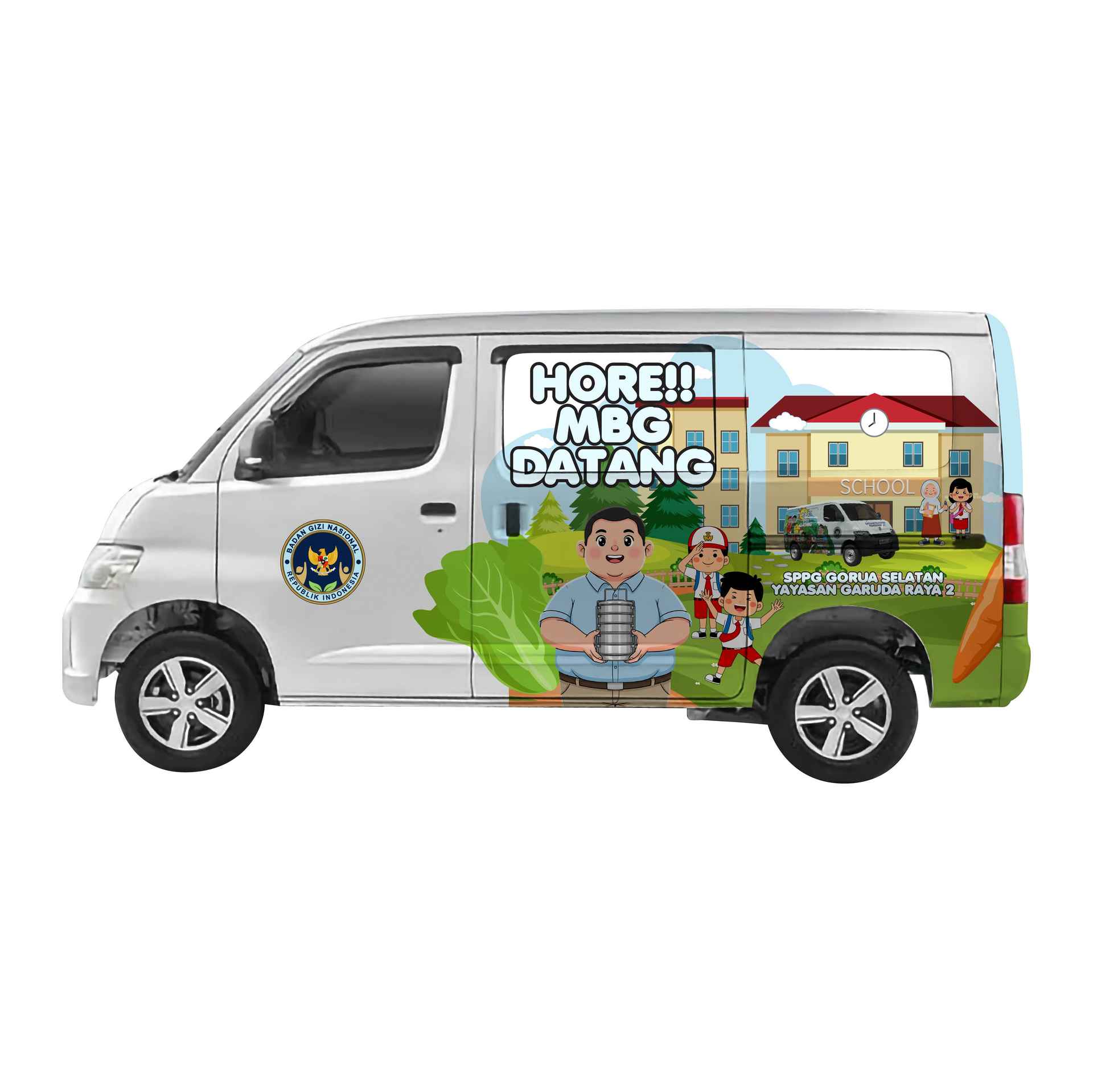 Branding Sticker MBG Mobil Minibus GrandMax - Image 1