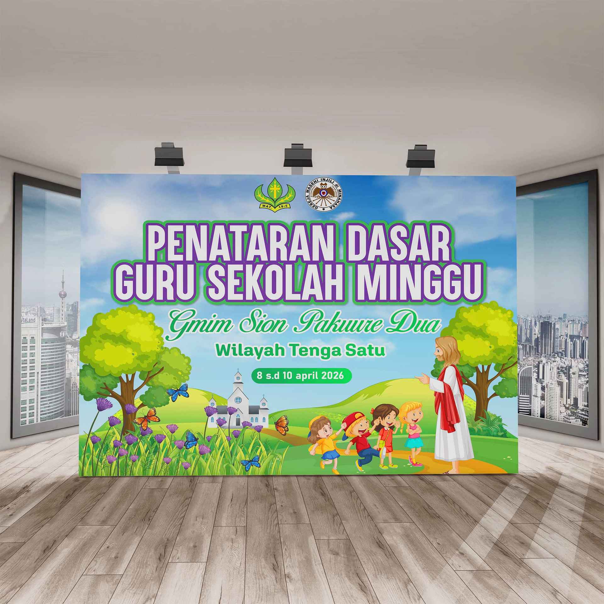 Backdrop Event GMIM – Tema Edukasi & Rohani Anak - Image 1