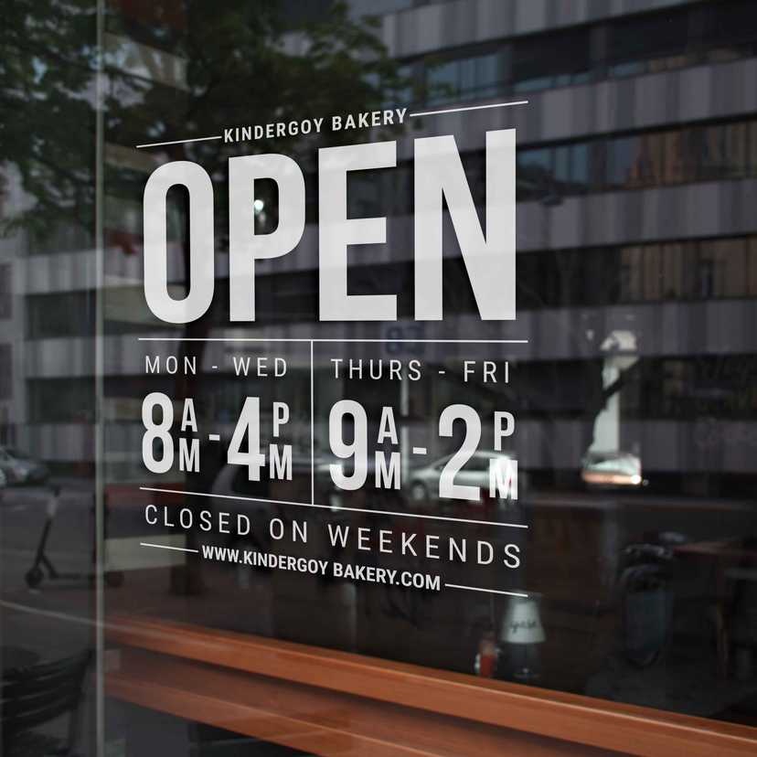 Stiker Jam Operasional – Seri Street Window - Image 1