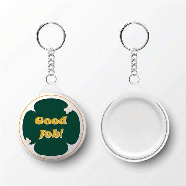 Gantungan Kunci Pin Good Job - Image 1