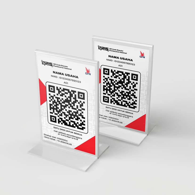 Acrylic QRIS Stand - Image 1