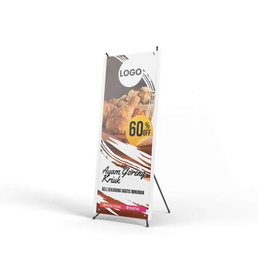 X Banner Ayam Goreng Kriuk - Image 1