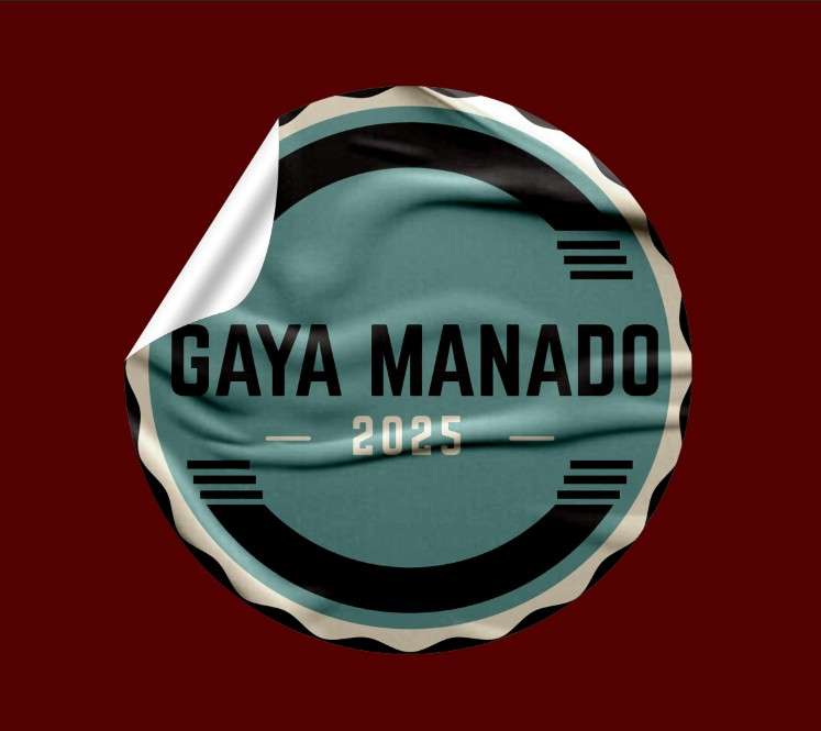 Stiker GAYA MANADO 2025 – Desain Modern Retro Minimalis - Image 1