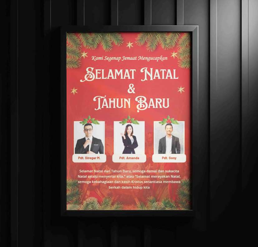 Slim Led Natal Warna Merah Beserta Foto - Image 1