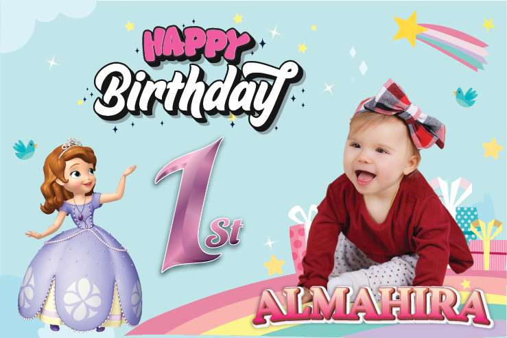 Baliho Ulang Tahun Princess Sofia - Image 1