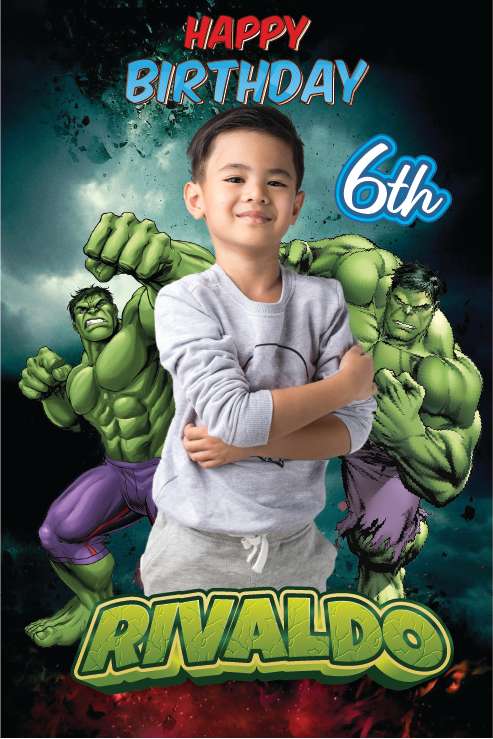 Baliho Ulang Tahun Hulk - Image 1