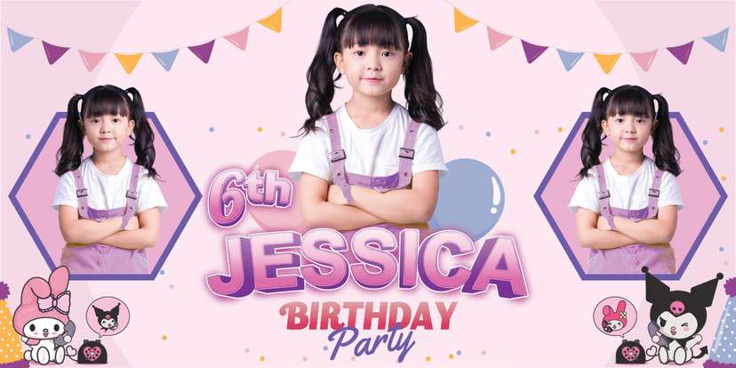 Baliho Ulang Tahun Kuromi - Image 1