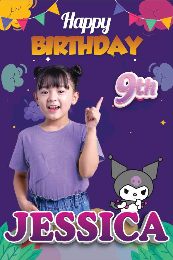 Baliho Ulang Tahun Kuromi - Image 1