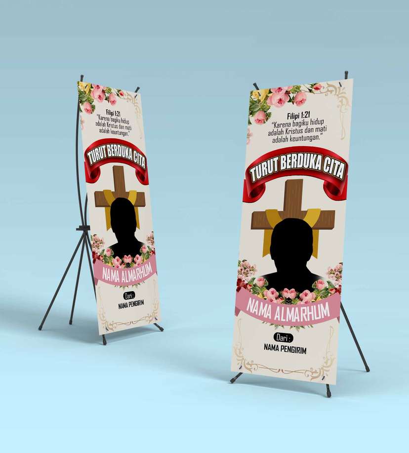 Standing Banner Turut Berduka Cita - Image 1