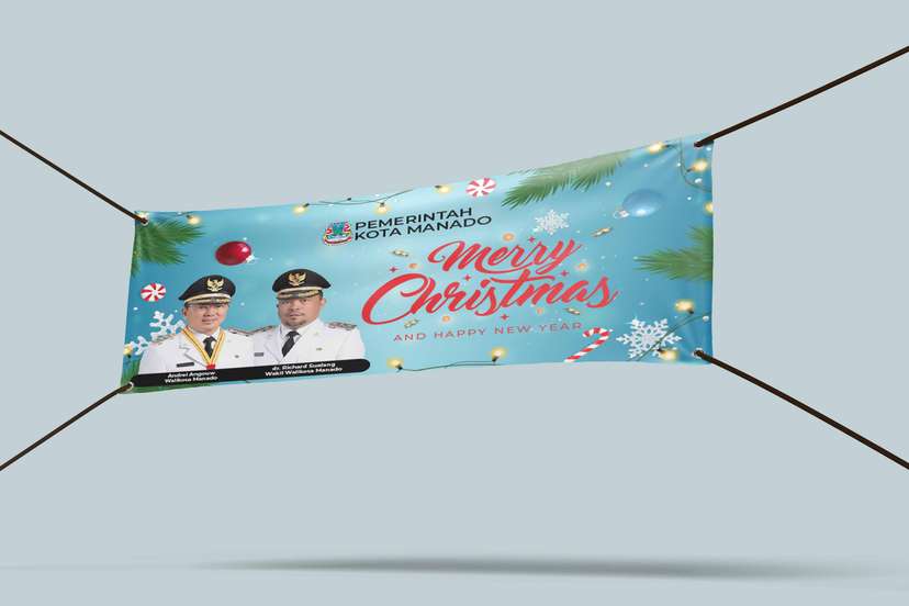 Baliho Selamat Natal dan Tahun Baru - Image 1