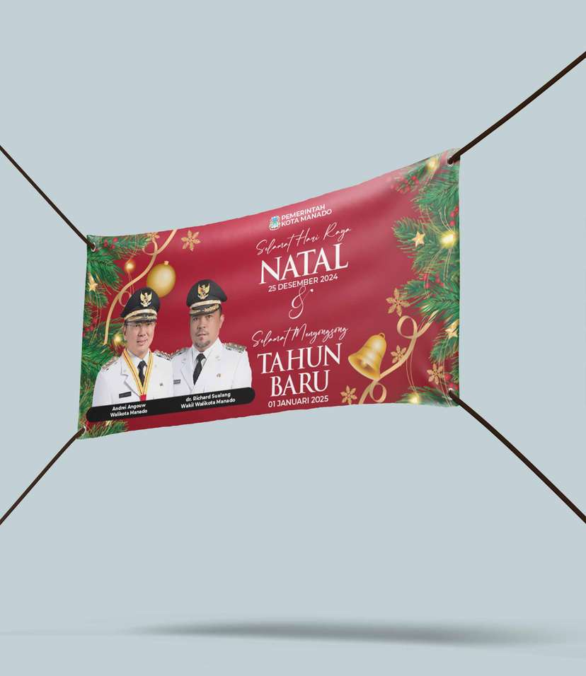 Baliho Selamat Natal dan Tahun Baru - Image 1