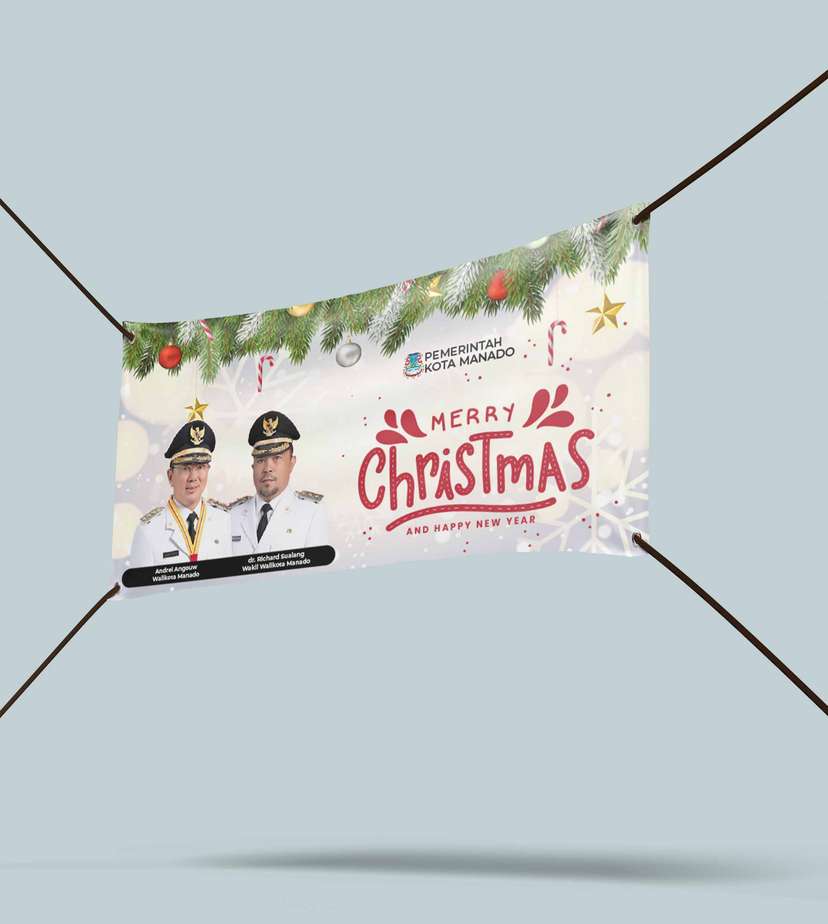 Baliho Selamat Natal dan Tahun Baru - Image 1