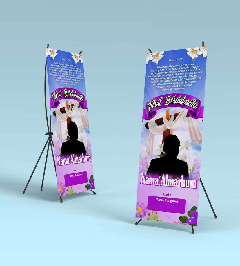 Standing Banner Turut Berduka Cita - Image 1