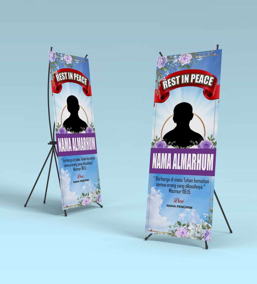 Standing Banner Turut Berduka Cita - Image 1