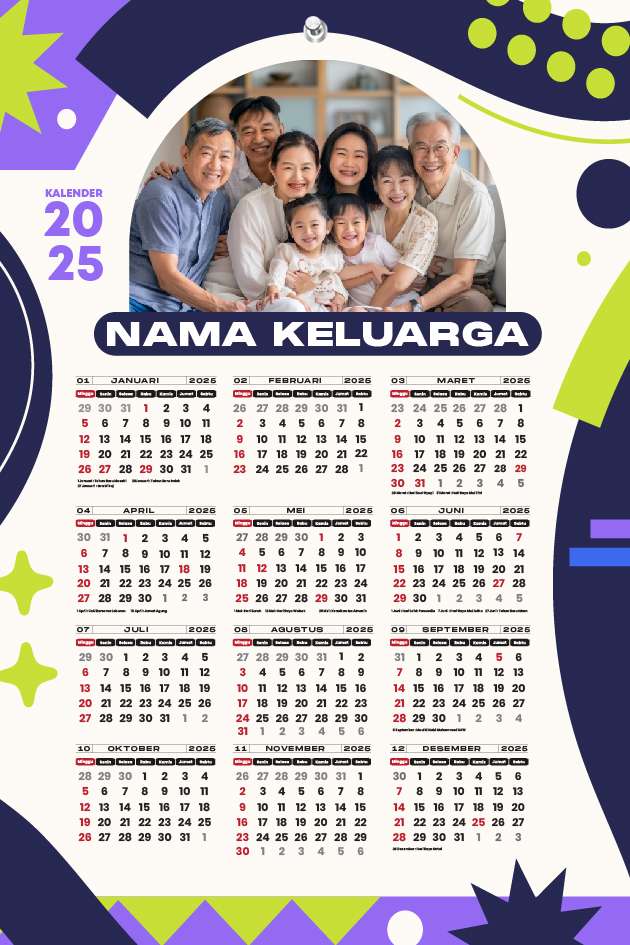 KALENDER A3+ TAHUN 2025 - Image 1