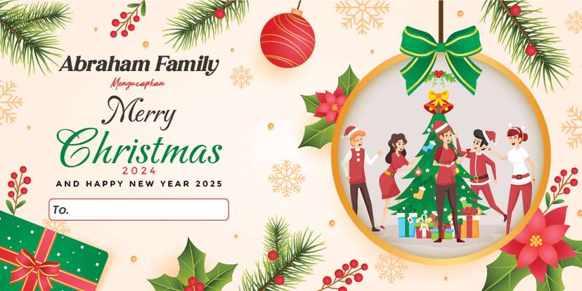 Kartu Ucapan Natal 2024 dan Tahun Baru 2025 - Image 1