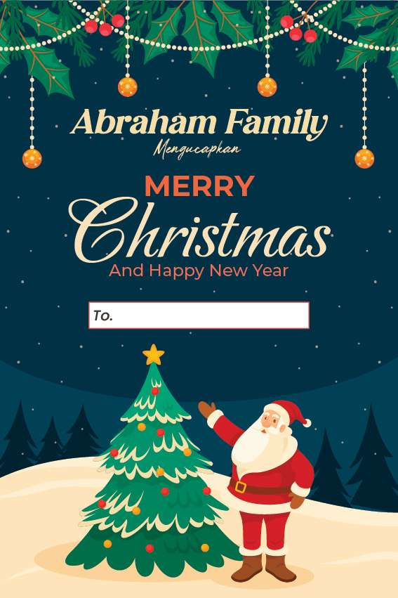 Kartu Ucapan Natal 2024 dan Tahun Baru 2025 - Image 1