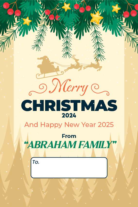 Kartu Ucapan Natal 2024 dan Tahun Baru 2025 - Image 1