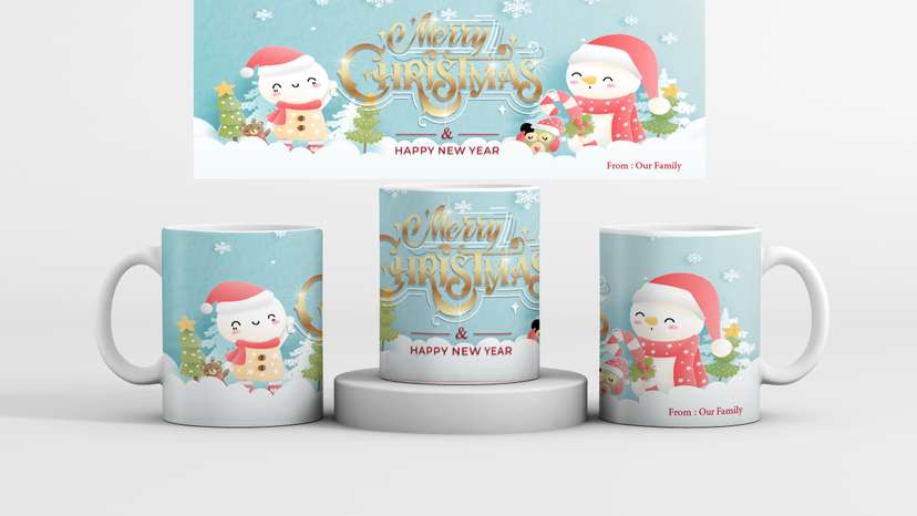 Mug Souvenir Hampers Natal 2024 dan Tahun Baru 2025  - Image 1