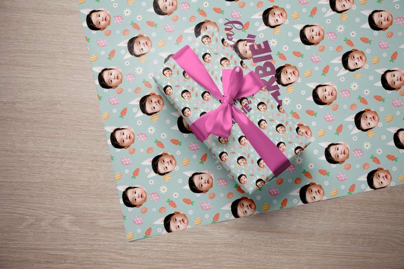 Kertas Kado Lucu Muka Anak - Image 1