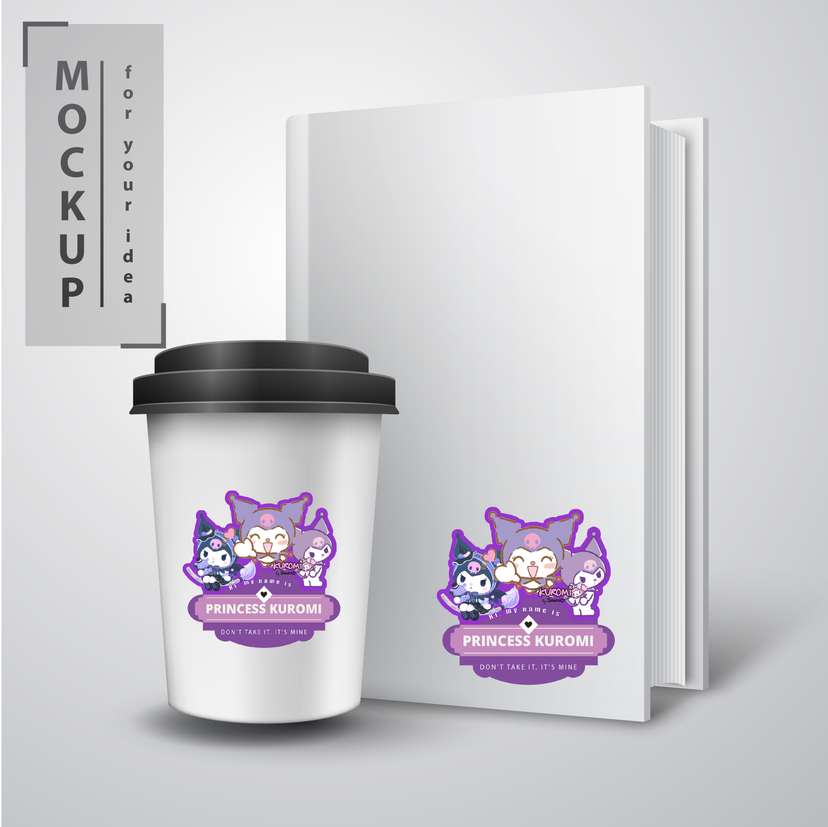 Sticker Nama Tema Kuromi - Image 1