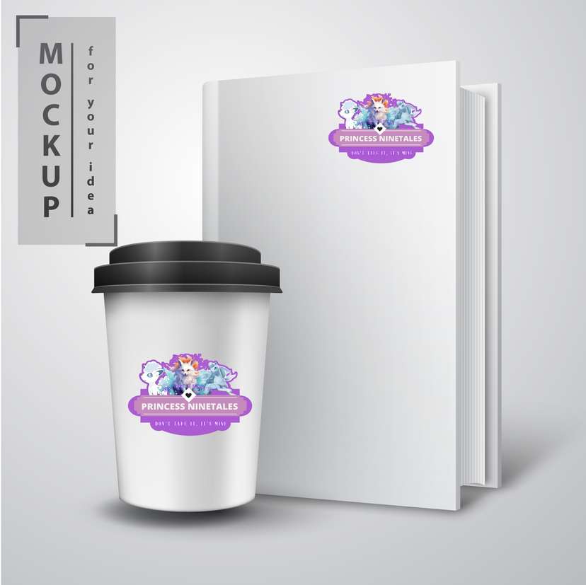 Stiker Nama Tema Pokemon Ninetales - Image 1