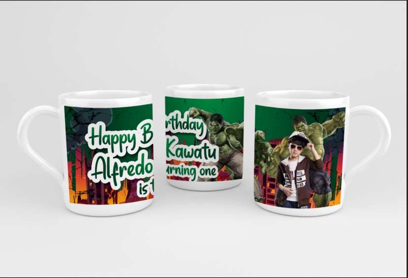 Design MUG ulang tahun tema HULK - Image 1