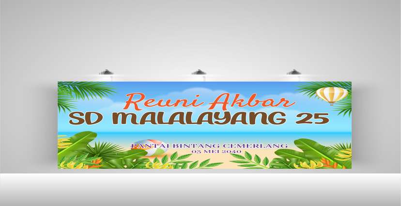 Baliho Acara Reuni Akbar Komunitas Pusat Pantai - Image 1
