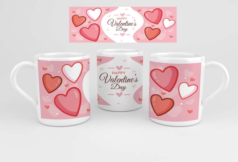 MUG Valentine Day Pink - Image 1