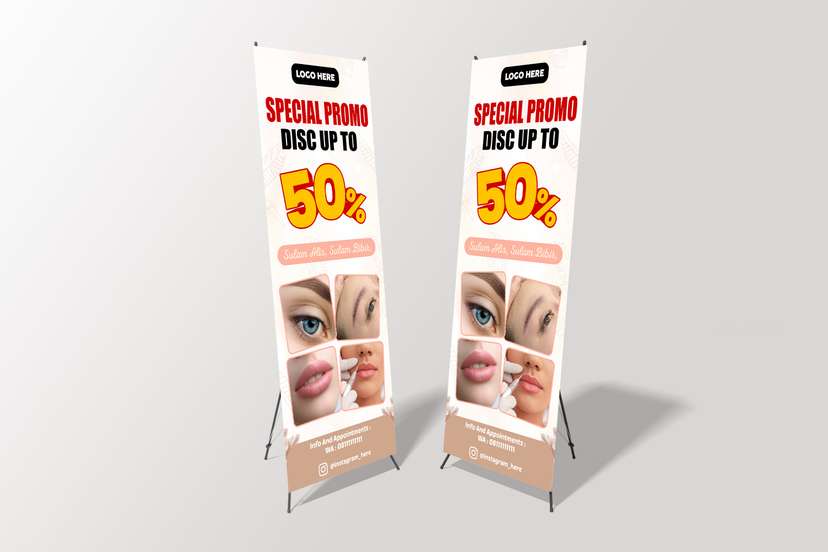 X Banner Special Promo Sulam Alis Dan Bibir - Image 1