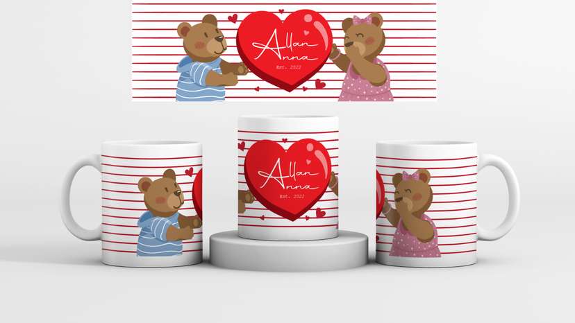Mug Couple Teddy Bear - Image 1