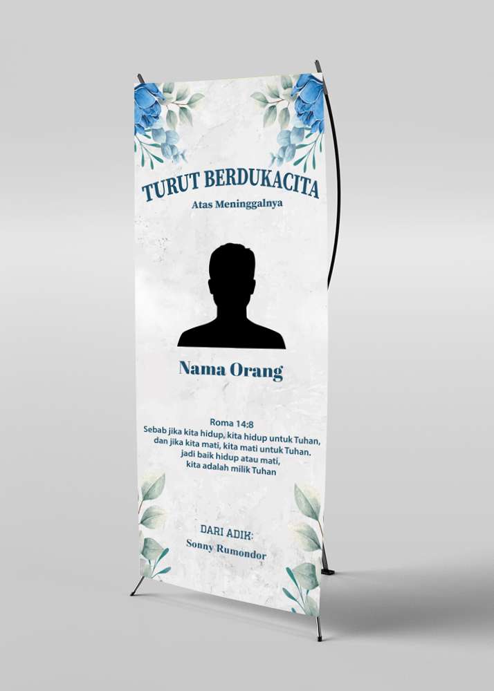 Standing Banner Duka Awan Langit Biru  - Image 1