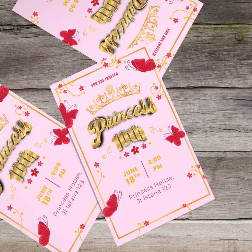 Undangan Ulang Tahun Perempuan - Image 1