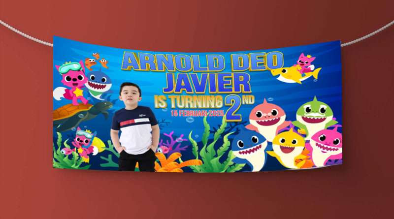 Baliho Hari Ulang Tahun BabyShark - Image 1