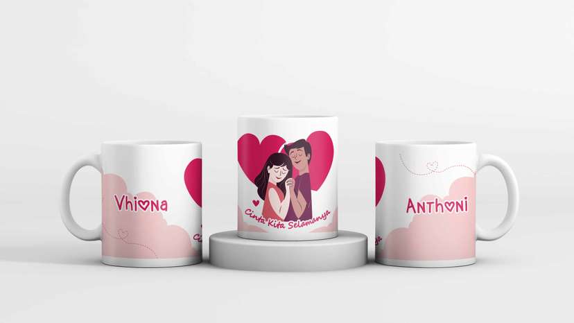 Mug Valentine Couple Simple - Image 1