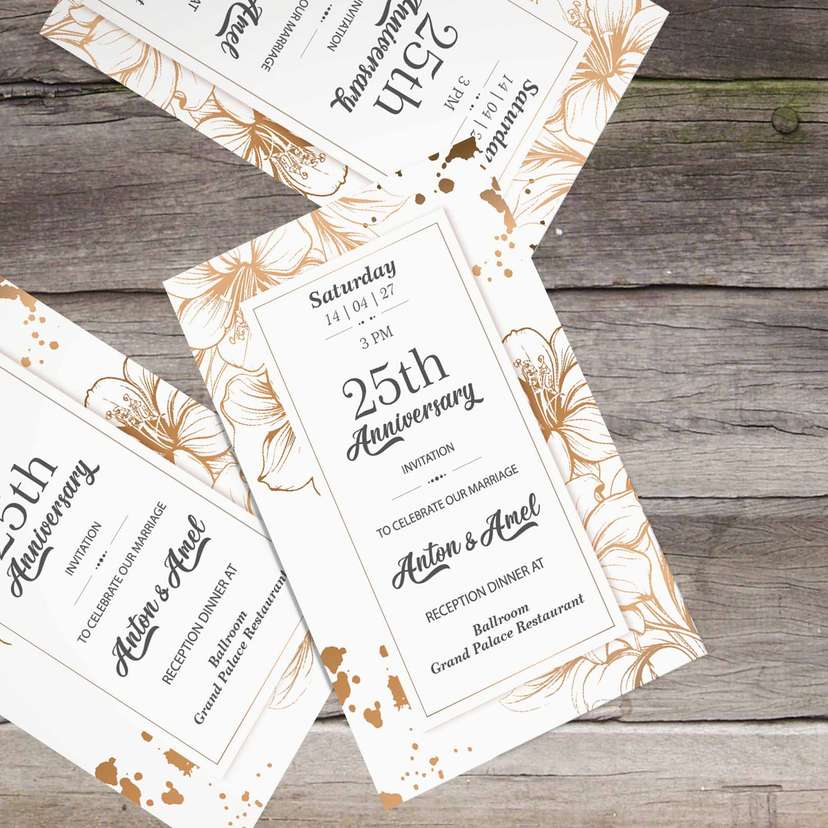 Undangan Wedding Anniversary - Image 1