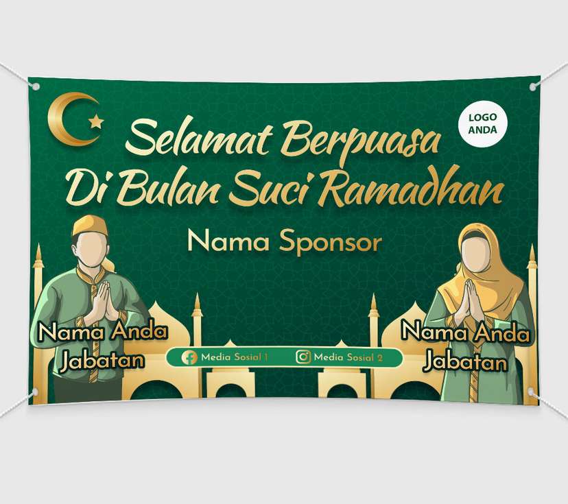 Baliho Selamat Berpuasa ( Ramadhan ) - Image 1