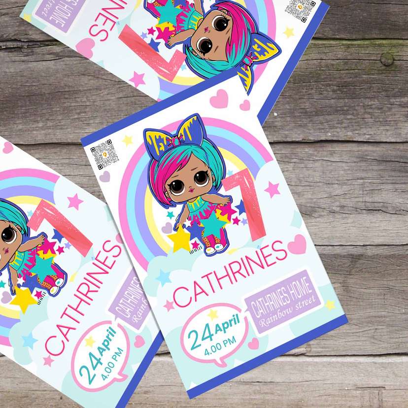 Undangan Ulang Tahun Anak Perempuan - Image 1