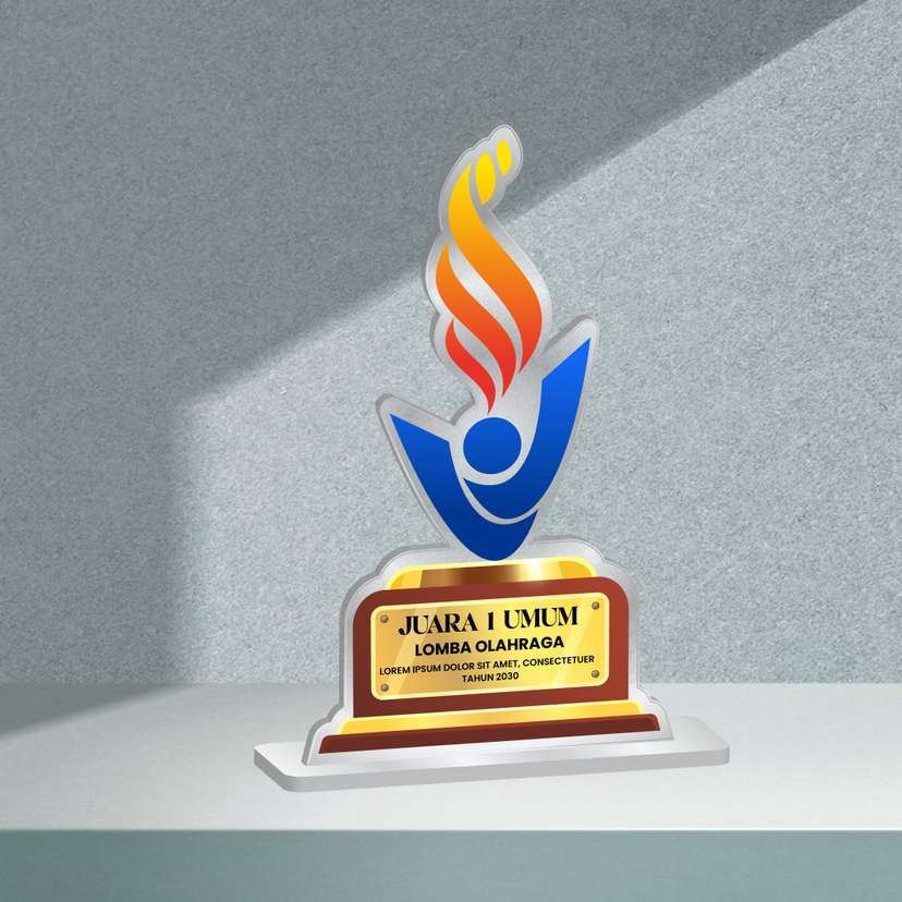 Plakat Akrilik Trophy Juara Olahraga - Image 1