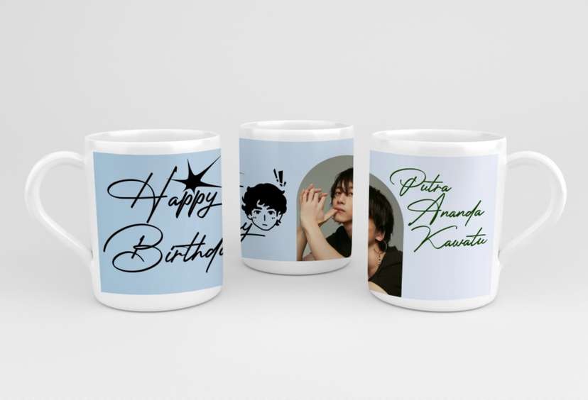 Desaing Mug Ulang Tahun Thema Notes - Image 1