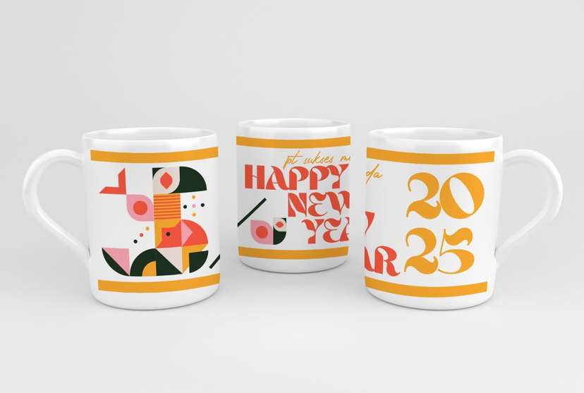 Desain Mug Merchandise Tahun Baru - Image 1