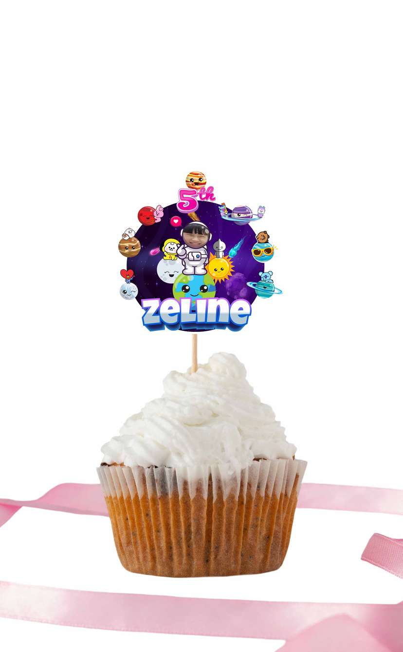 Topper Ulang Tahun BT21 planet - Image 1