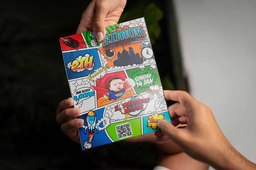 Undangan Ulang Tahun Superhero  - Image 1