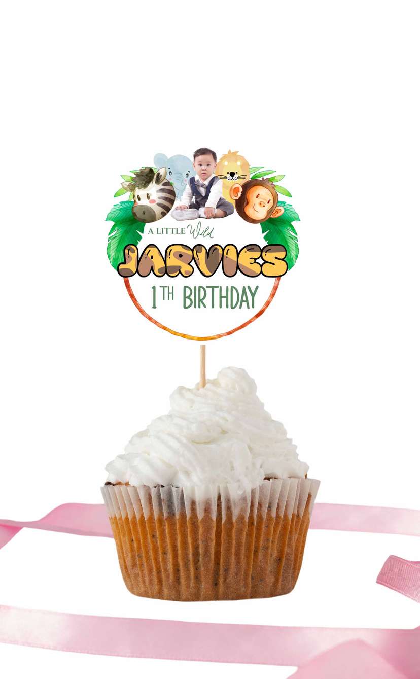 Topper Ulang Tahun Wild Animal - Image 1