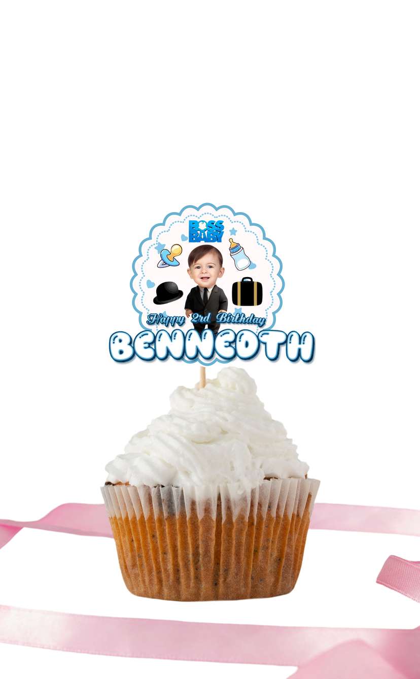 Topper Ulang Tahun Tema Baby Boss - Image 1