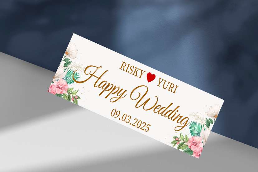 Plat Wedding Bunga - Image 1