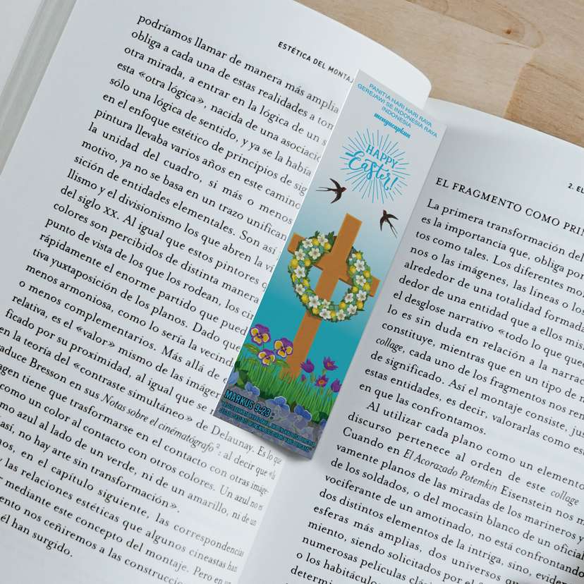 Pembatas Buku Alkitab Tema Paskah - Image 1
